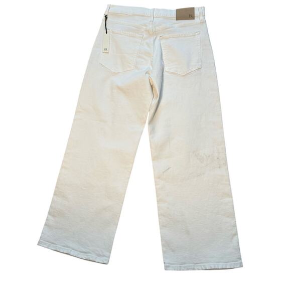 NWT Women's Size 28 White High-Rise Straight Leg Banana Republic Jeans - Picture 3 of 5